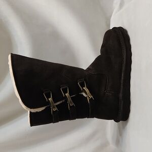 Bearpaw Jenna Tall Chocolate Brown Suede Winter boots (womens size 7)